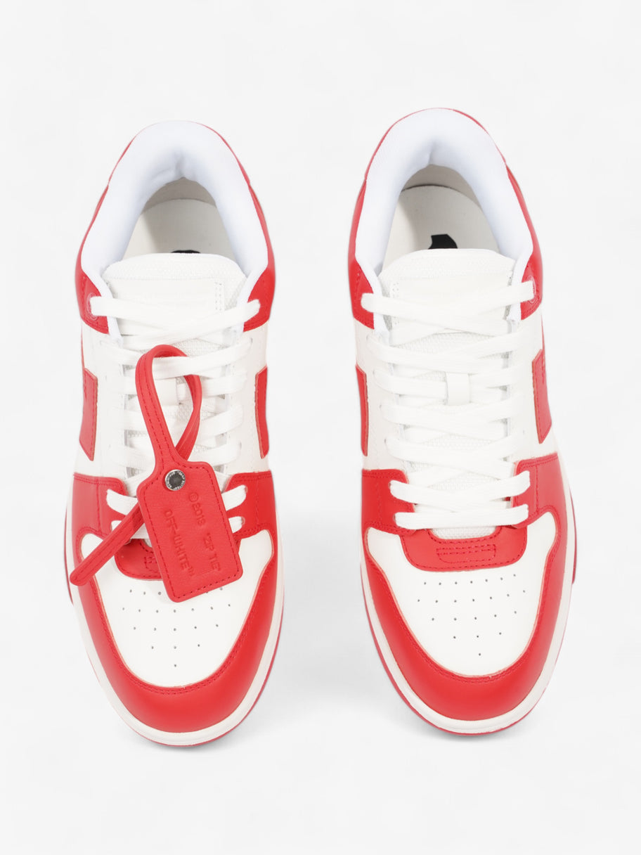 Off White Out Of Office Sneakers White  / Red Leather EU 43 UK 9 Image 8