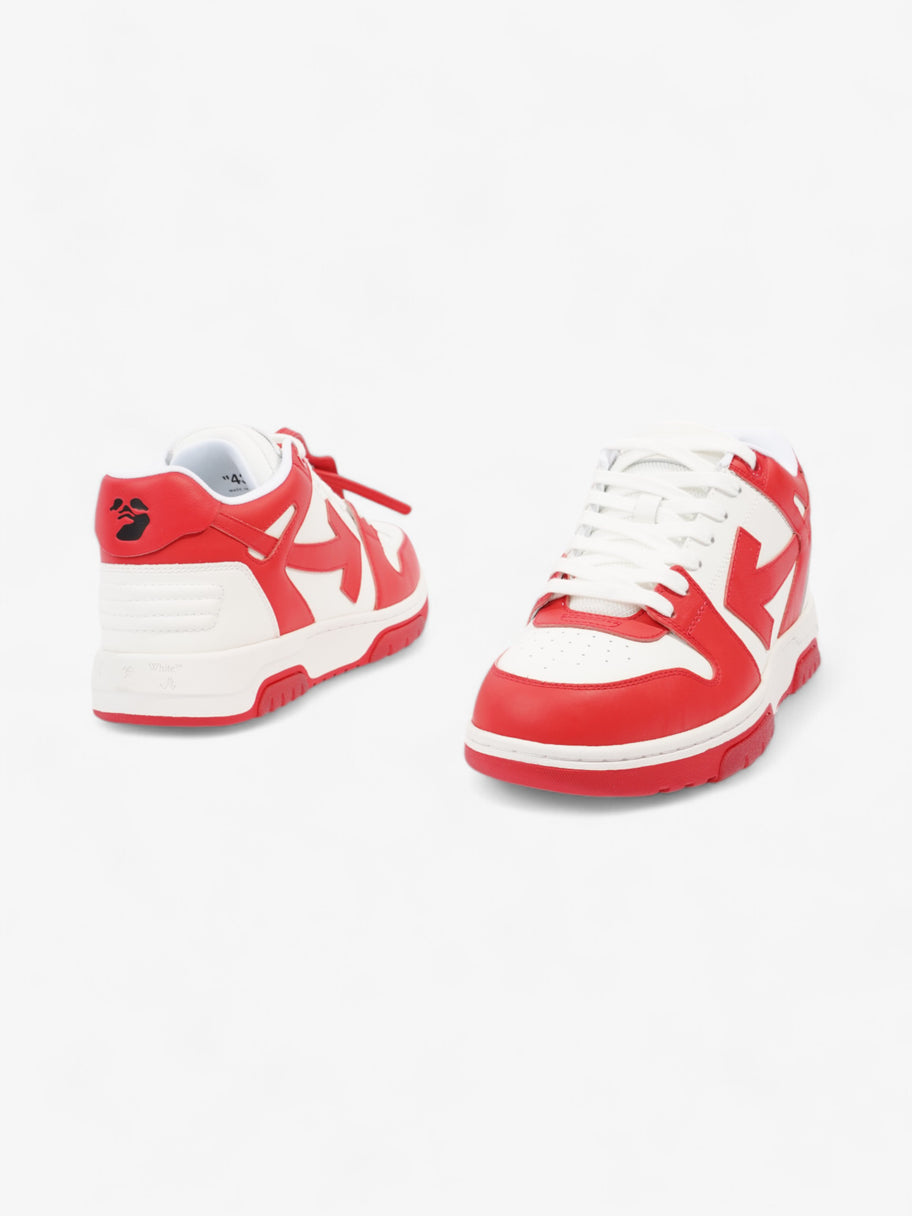 Off White Out Of Office Sneakers White  / Red Leather EU 43 UK 9 Image 9