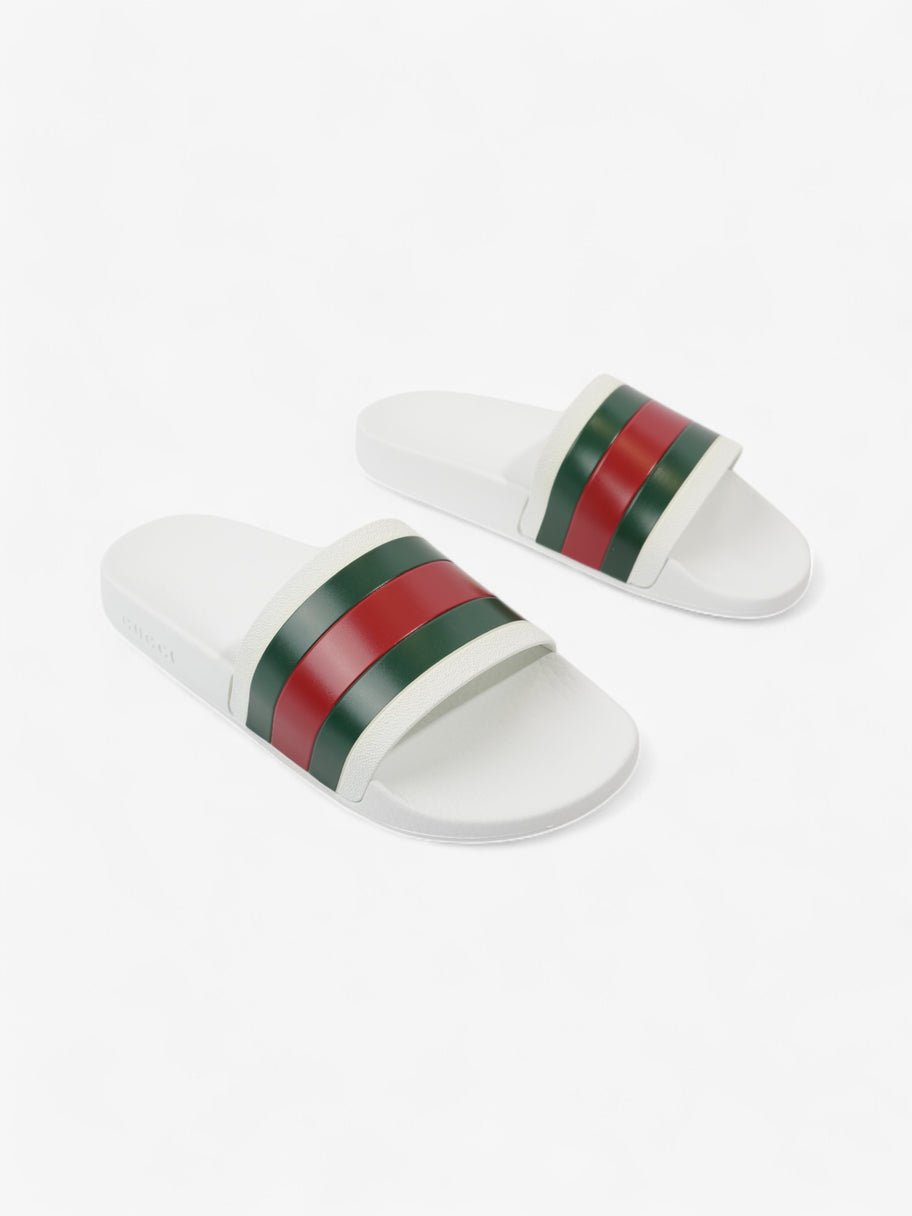 Gucci Gucci Slides White  / Green / Red Rubber EU 42 UK 8 Image 2