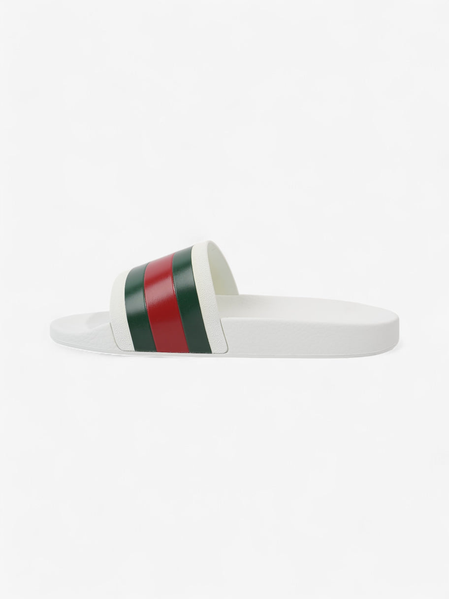 Gucci Gucci Slides White  / Green / Red Rubber EU 42 UK 8 Image 3