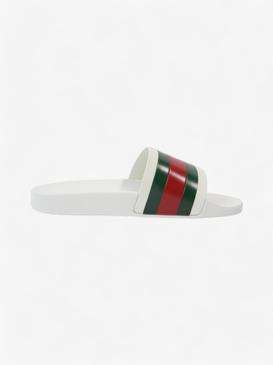 Gucci Gucci Slides White  / Green / Red Rubber EU 42 UK 8 Image 4