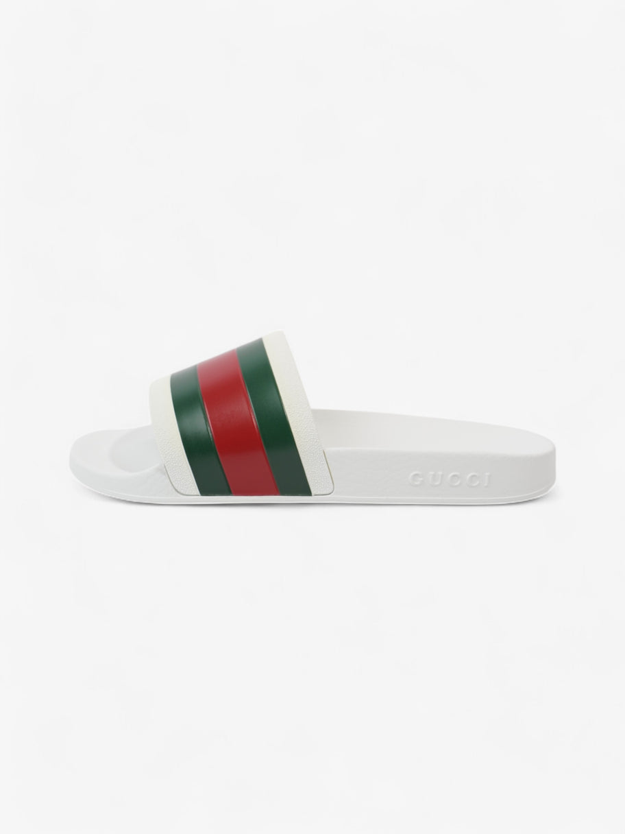 Gucci Gucci Slides White  / Green / Red Rubber EU 42 UK 8 Image 5