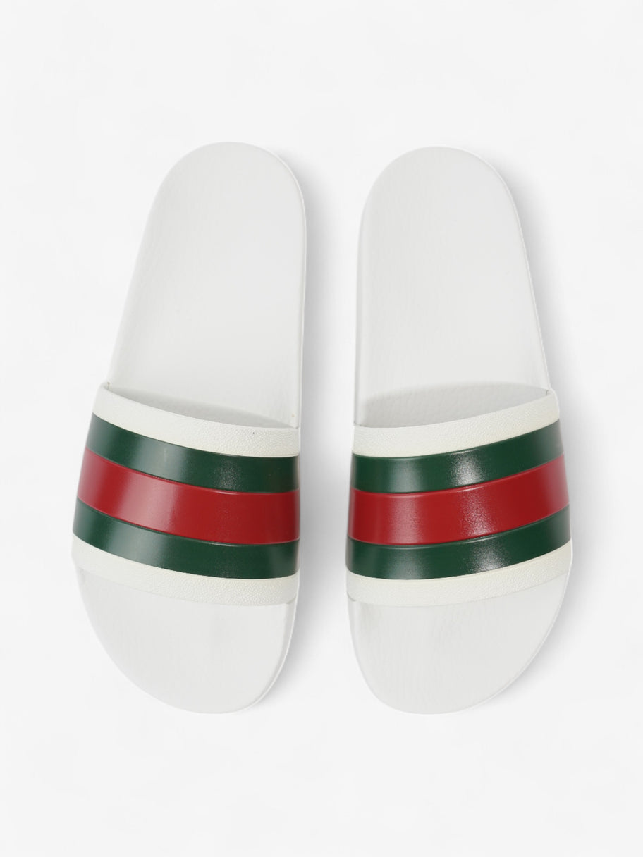 Gucci Gucci Slides White  / Green / Red Rubber EU 42 UK 8 Image 8