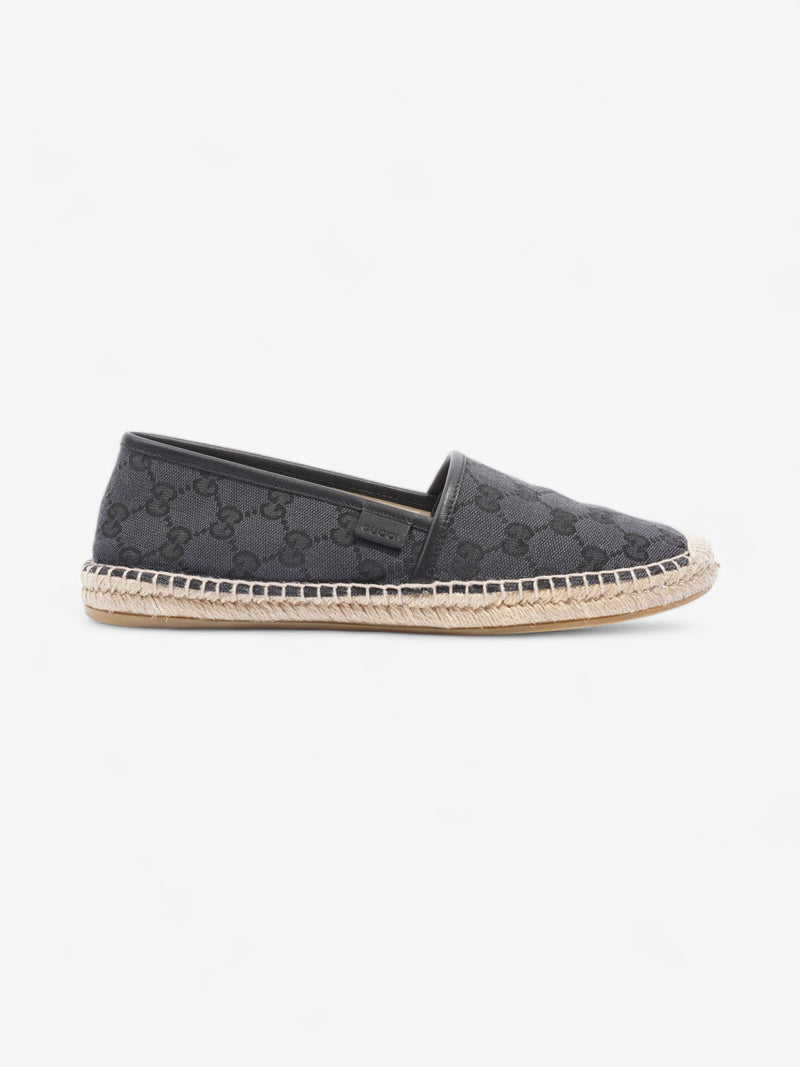  GG Espadrilles  Black Monogram  Canvas EU 38.5 UK 5.5