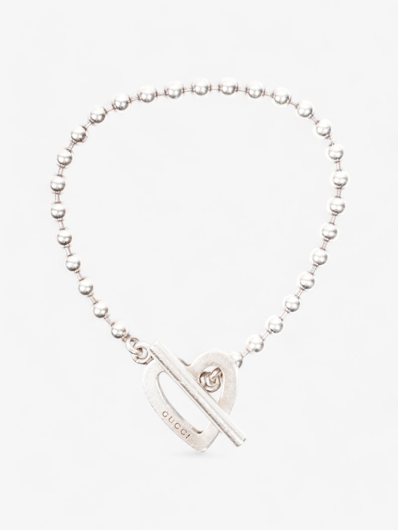  Gucci Heart Toggle Boule Bracelet Silver Silver Sterling 16