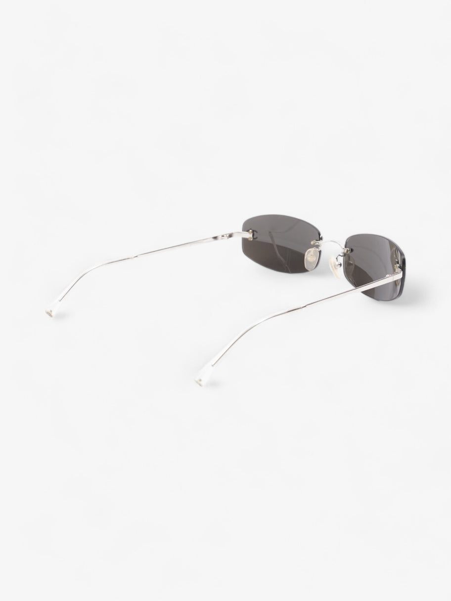 Chanel Rimless CC Sunglasses Silver Base Metal 130mm Image 7