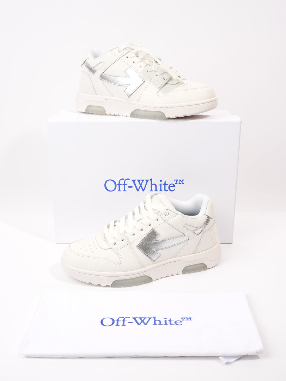 Off White Out Of Office White / Silver Leather EU 38 UK 5 Image 10