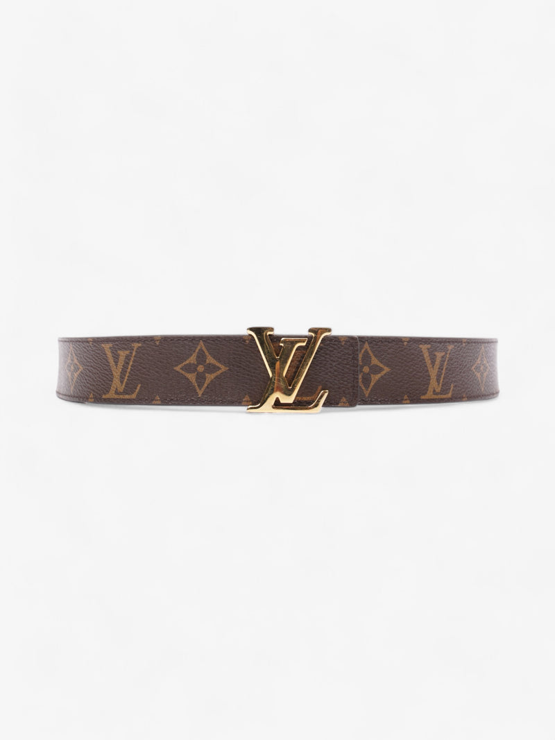  Louis Vuitton LV Initiales Reversible Belt Monogram / Rose Ballerine Coated Canvas 85cm / 34