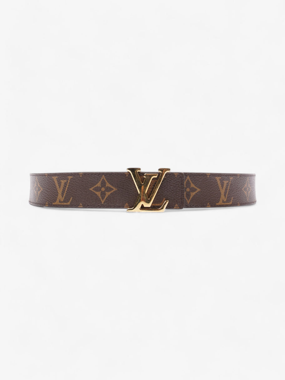 Louis Vuitton LV Initiales Reversible Belt Monogram / Rose Ballerine Coated Canvas 85cm / 34