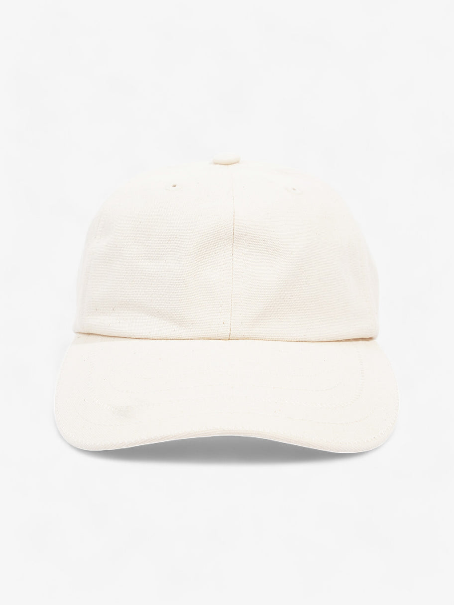 Jacquemus Logo Cap Cream Cotton 58cm Image 1