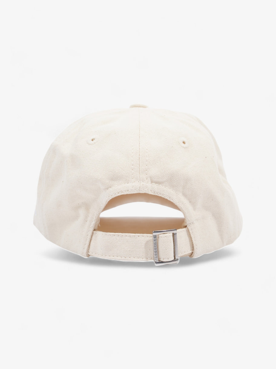 Jacquemus Logo Cap Cream Cotton 58cm Image 5