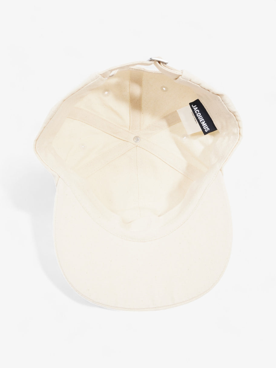 Jacquemus Logo Cap Cream Cotton 58cm Image 6