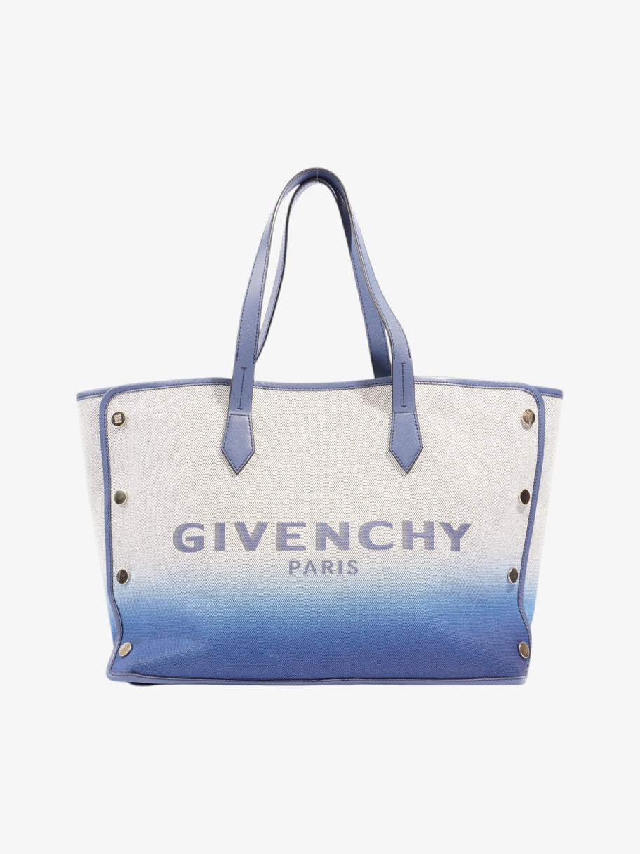 Givenchy Shopping Tote Beige / Blue Cotton Medium Image 1