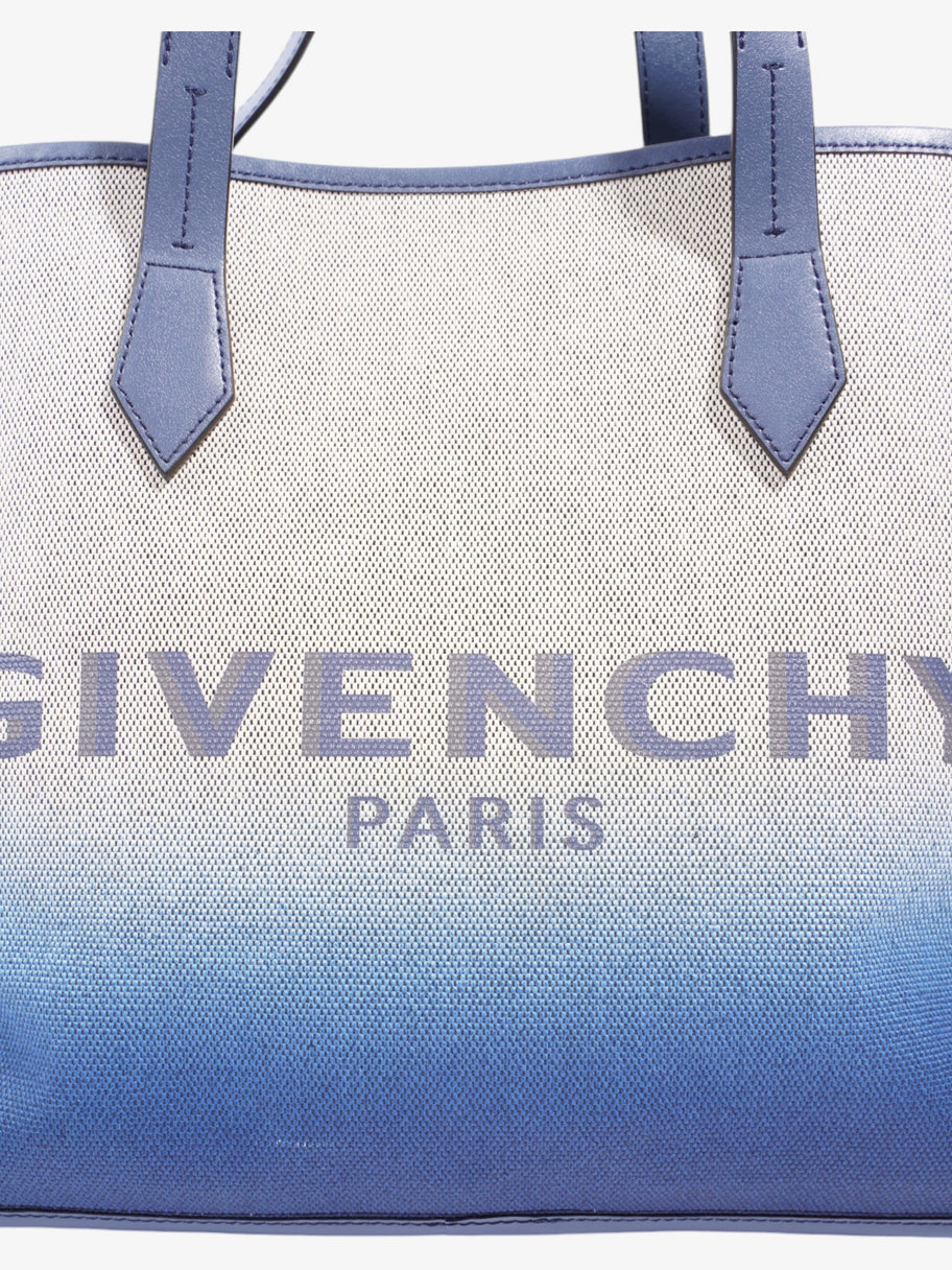 Givenchy Shopping Tote Beige / Blue Cotton Medium Image 6