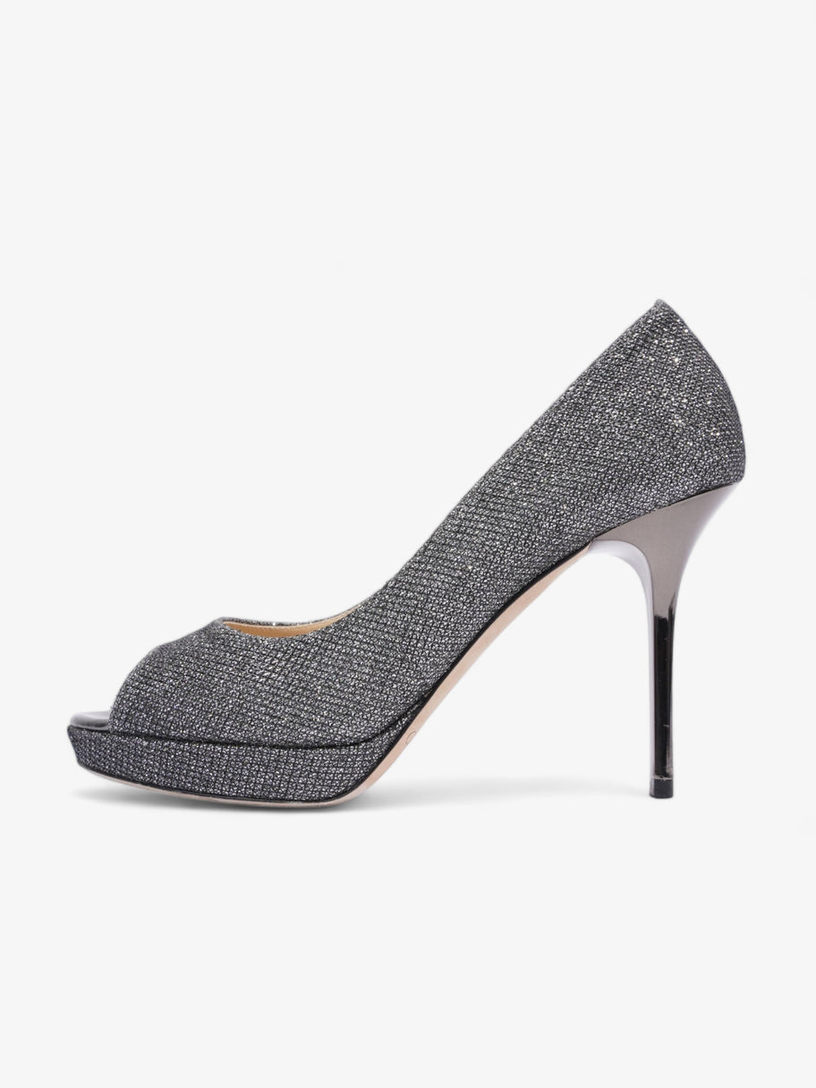 Jimmy Choo Pumps 90 Grey Glitter EU 36.5 UK 3.5 Image 5