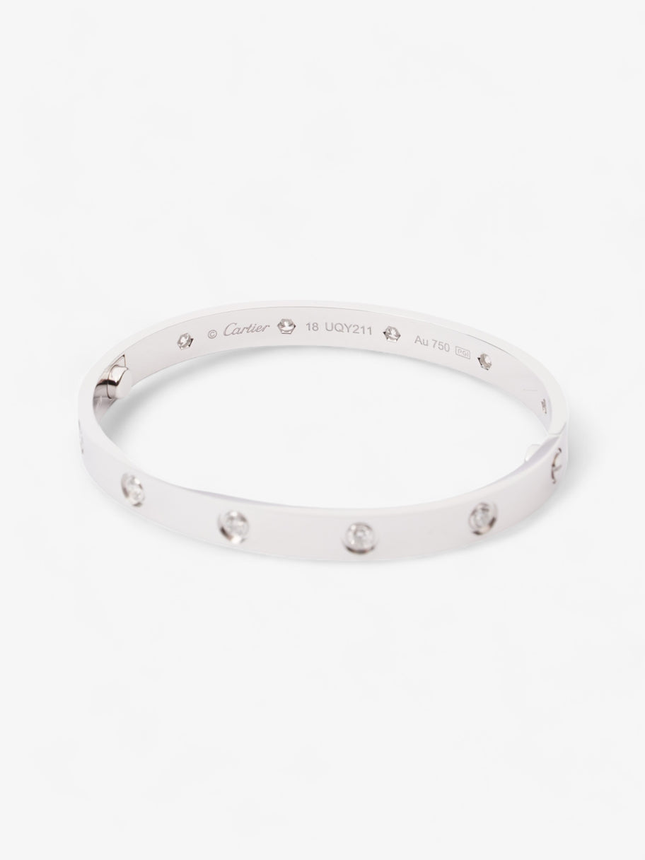 Cartier Love Bracelet, 10 Diamonds white gold 750/1000 White Gold 18cm Image 3