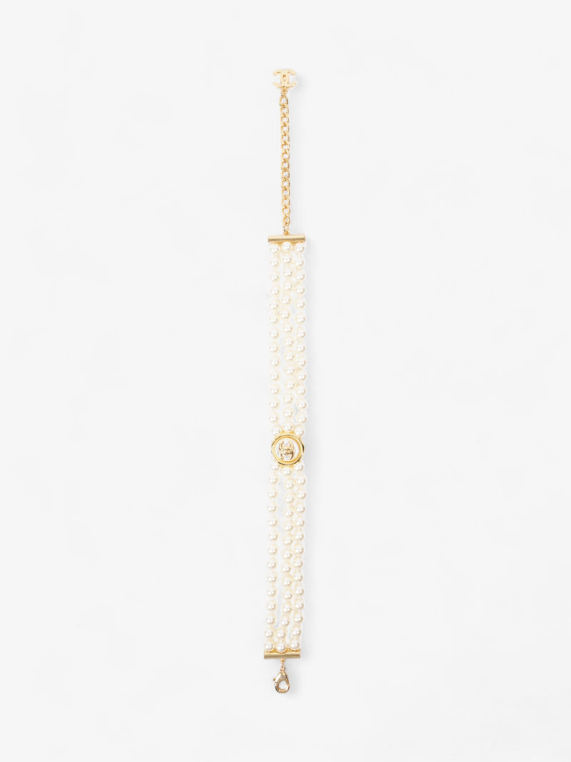  Chanel CC Pearl Chocker Gold / Pearl Base Metal