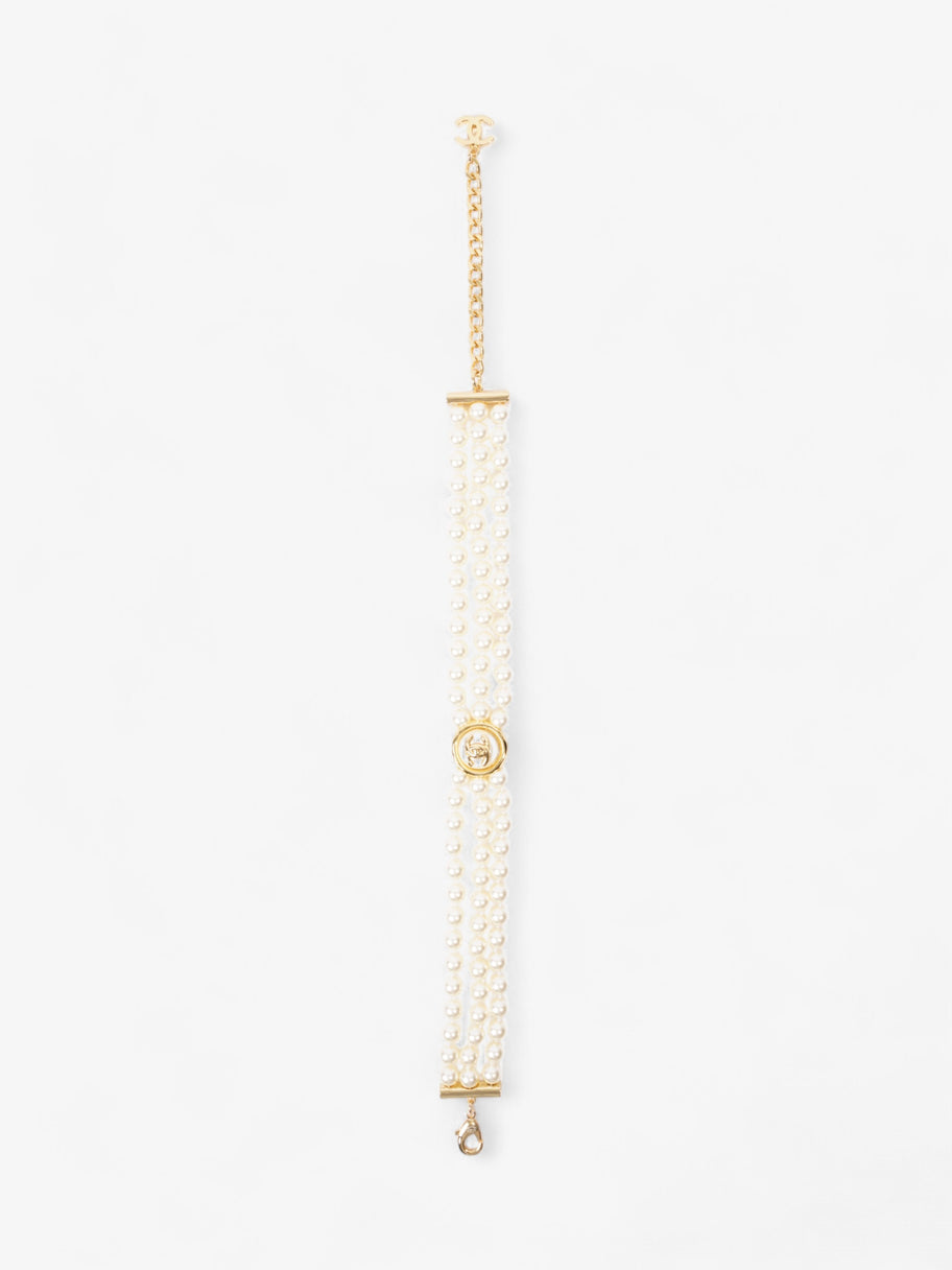 Chanel CC Pearl Chocker Gold / Pearl Base Metal Image 2