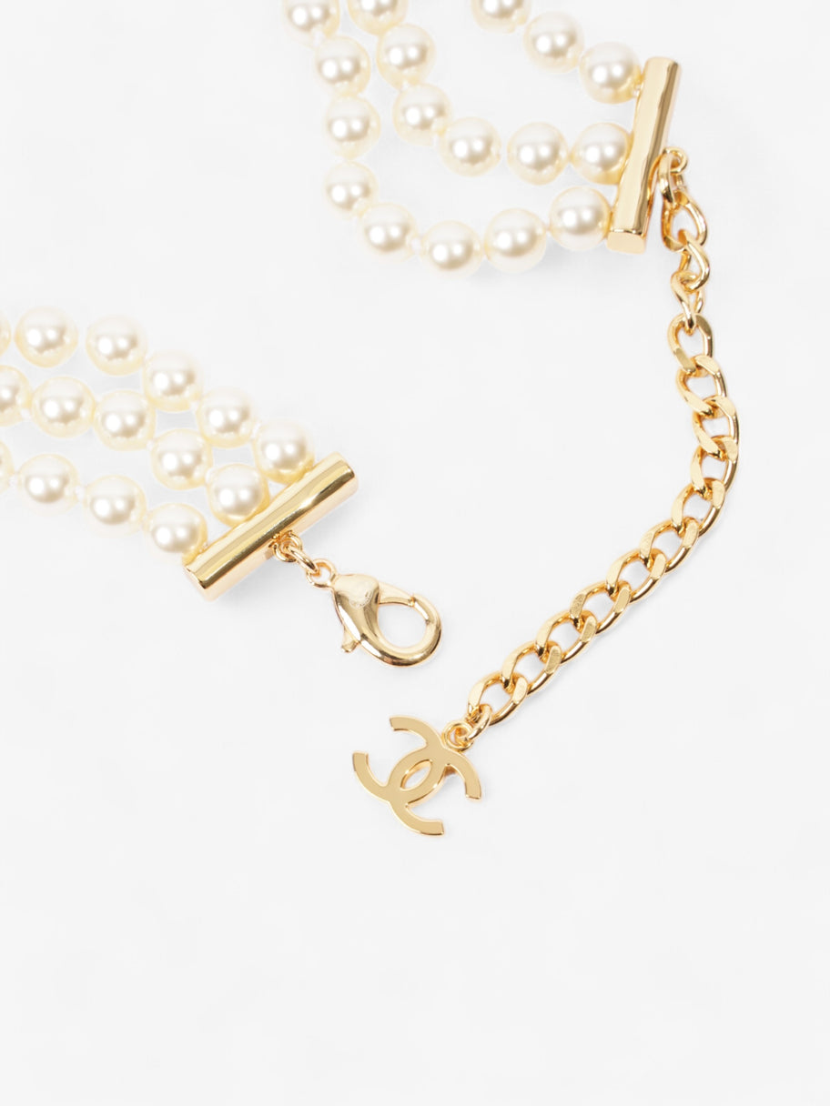 Chanel CC Pearl Chocker Gold / Pearl Base Metal Image 5