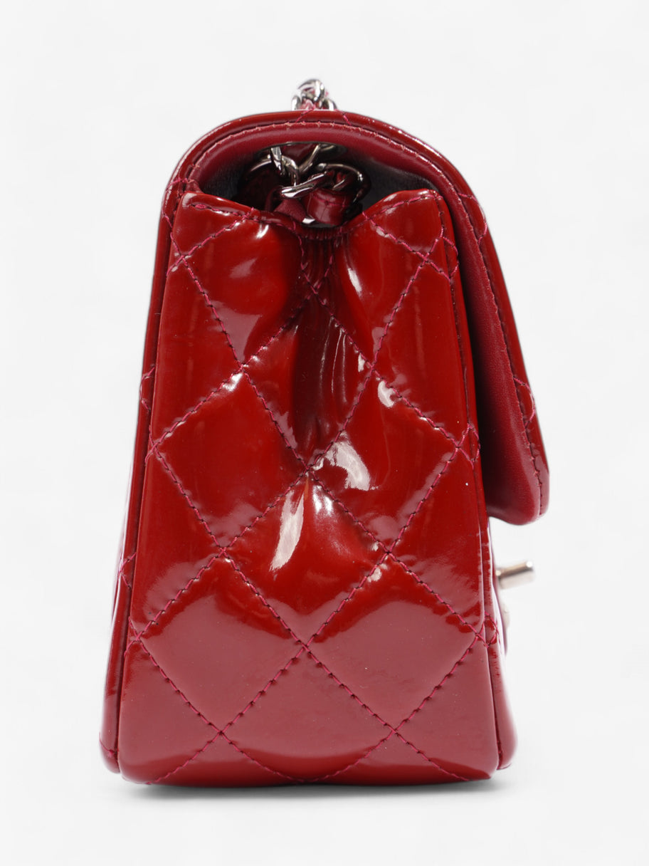 Chanel Classic Square Flap Red Patent Leather Mini Image 5