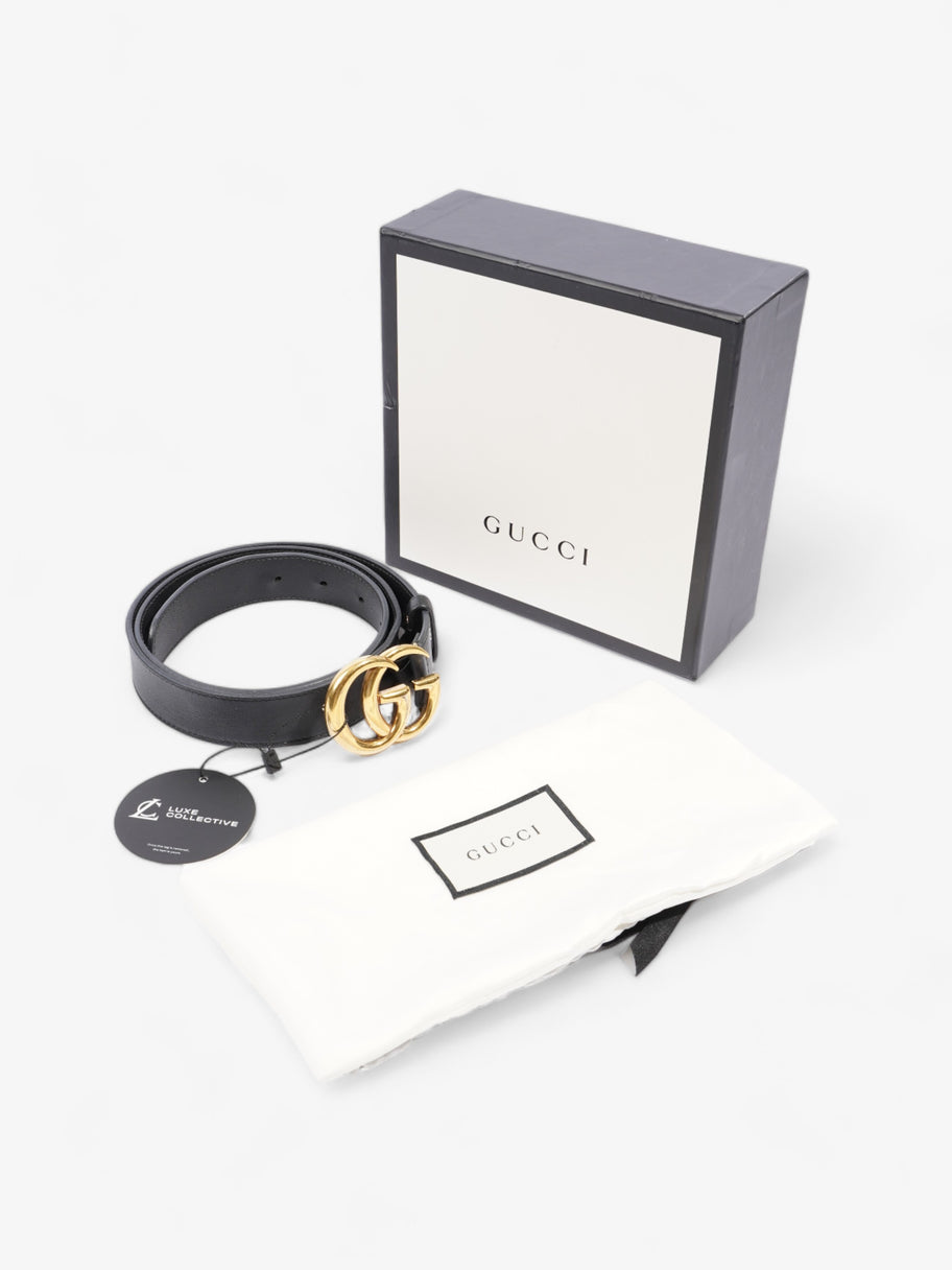 Gucci GG Marmont Belt Black Leather 90cm 36