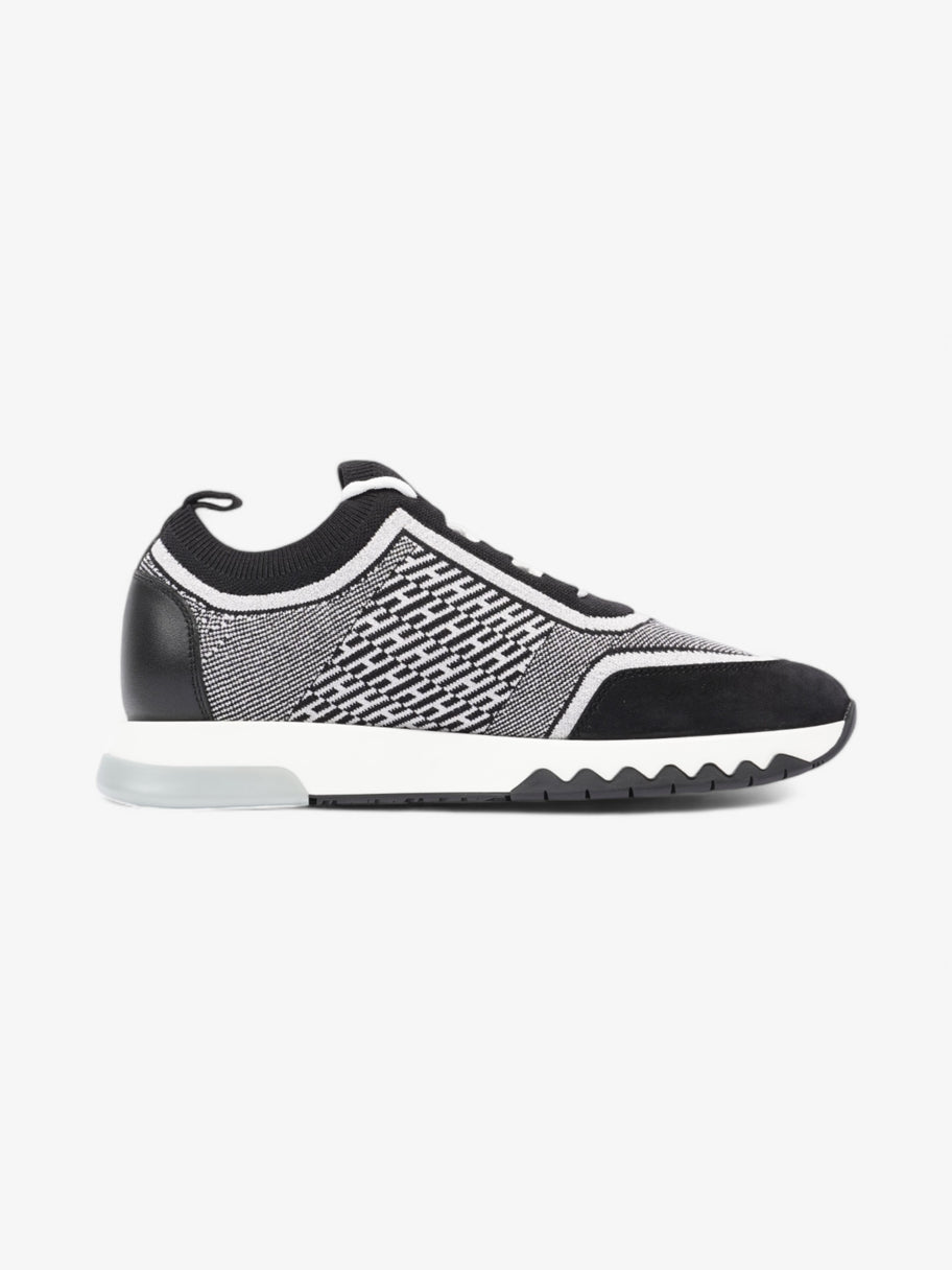 Hermes Addict Sneakers Black / Silver Knit EU 37 UK 4 Image 4