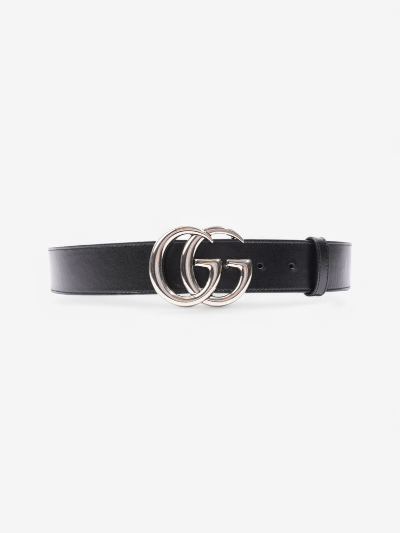  Gucci Marmont Belt Black / Silver Leather 85cm 34