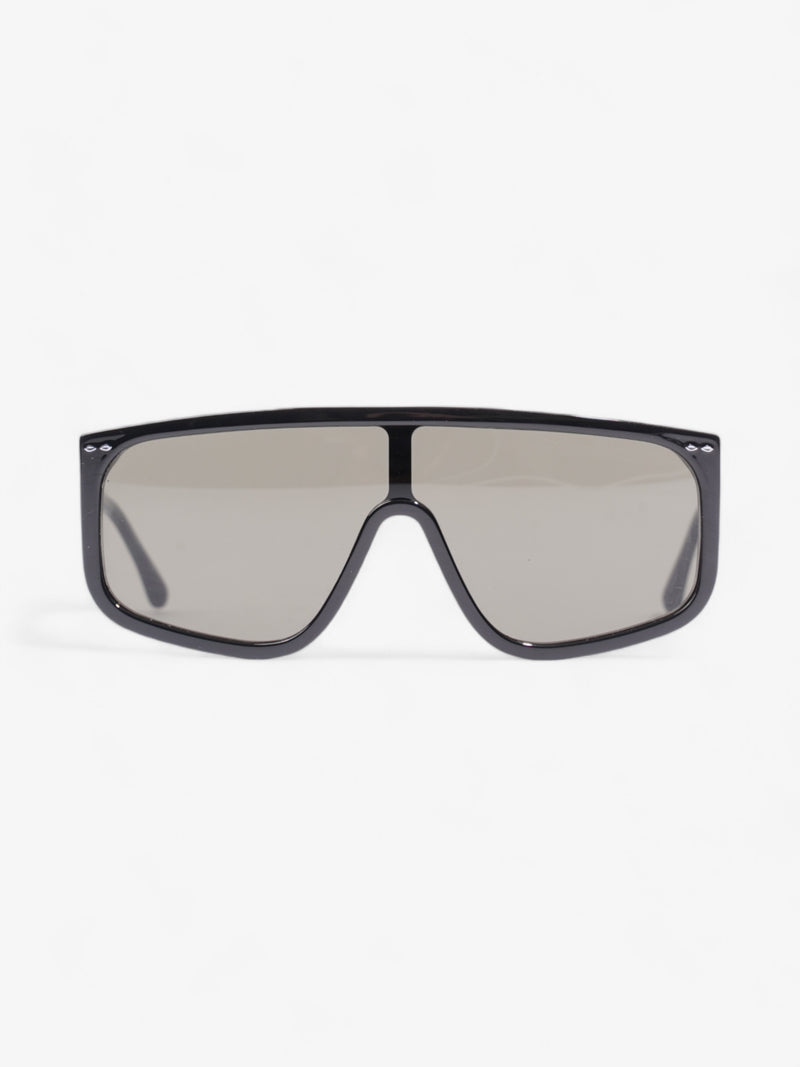  Isabel Marant Etoile Shield-Frame Sunglasses Black Acetate 145mm