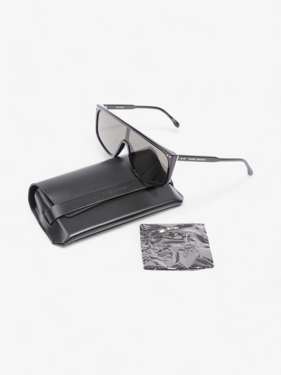 Isabel Marant Etoile Shield-Frame Sunglasses Black Acetate 145mm Image 6