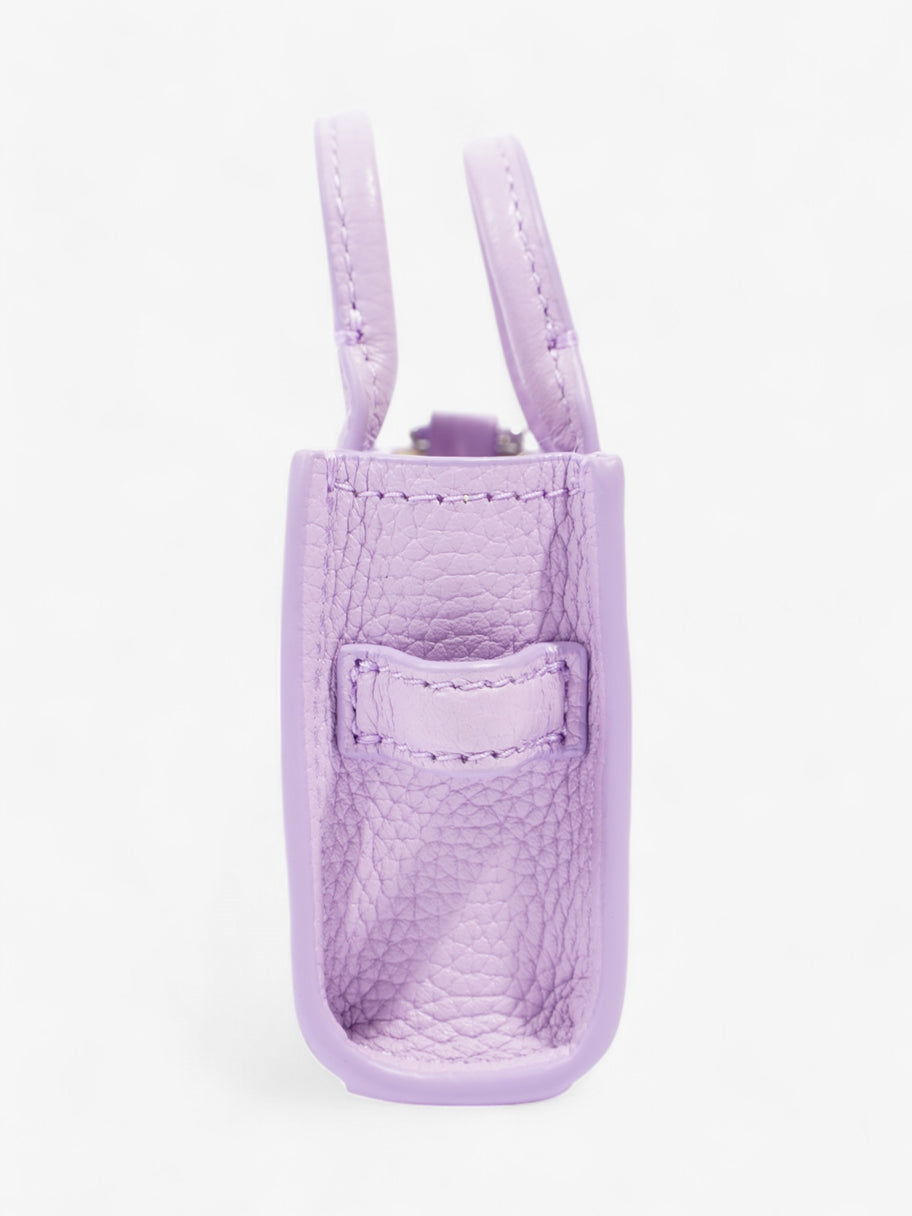 Marc Jacobs The Tote Charm Lilac / Silver Leather Nano Image 2