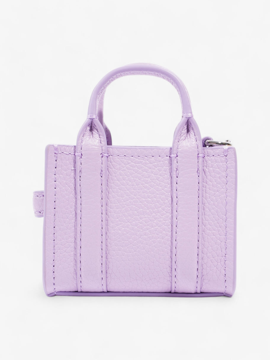 Marc Jacobs The Tote Charm Lilac / Silver Leather Nano Image 3