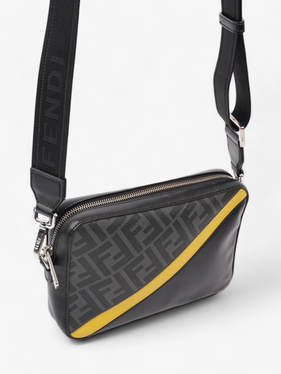 Fendi Camera Bag Black / Grey / Yellow Canvas Image 7