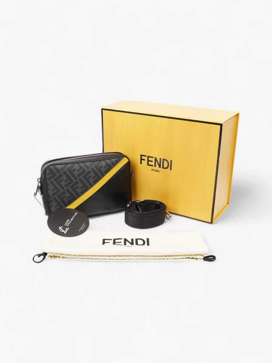 Fendi Camera Bag Black / Grey / Yellow Canvas Image 10