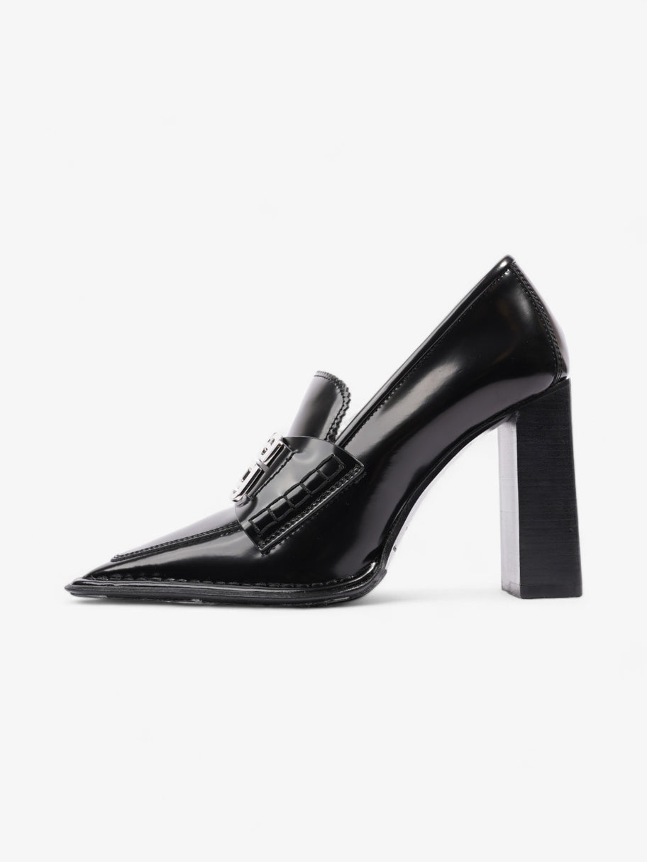 Alexander Wang Parker Box Heels 85mm Black / Silver Patent Leather EU 38 UK 5 Image 5