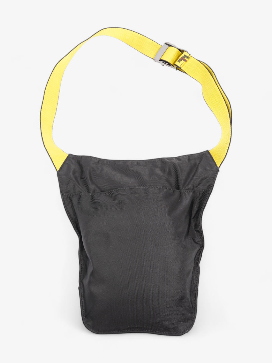 Off White Industrial Logo Shell Belt Bag Black / Yellow Polyamide Image 4