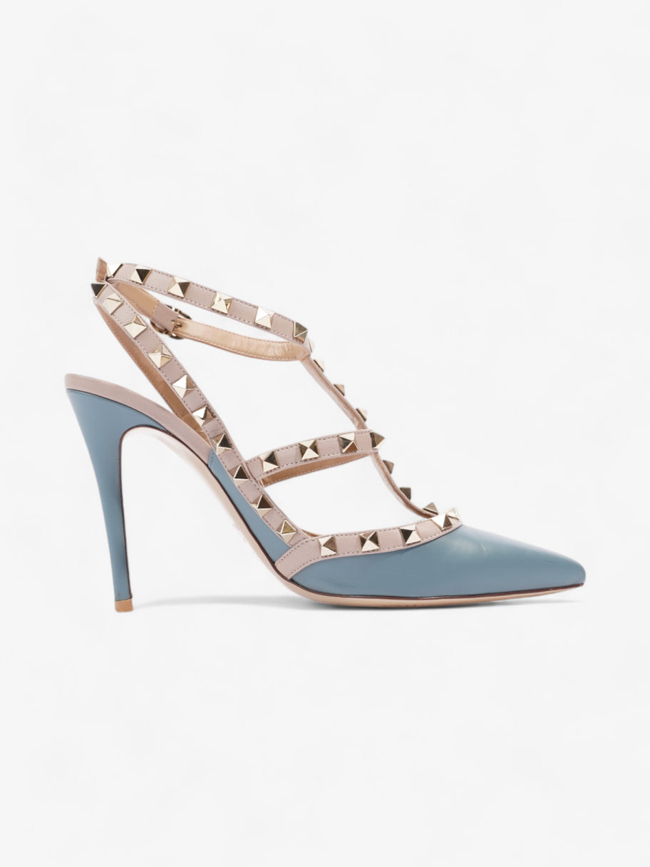 Valentino Rockstud Heels 105mm Blue Grey / Dusty Pink  Leather EU 38.5 UK 5.5 Image 4