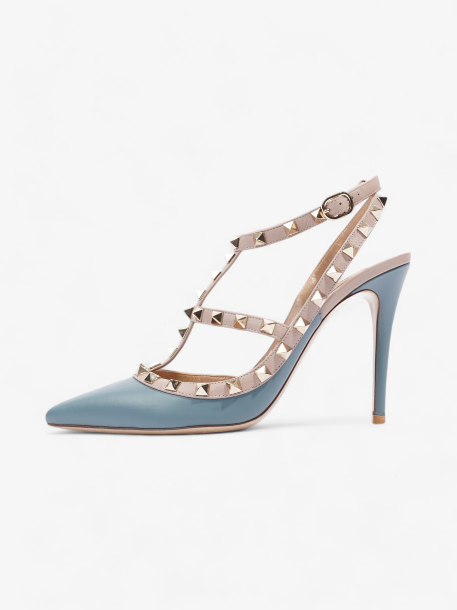 Valentino Rockstud Heels 105mm Blue Grey / Dusty Pink  Leather EU 38.5 UK 5.5 Image 5