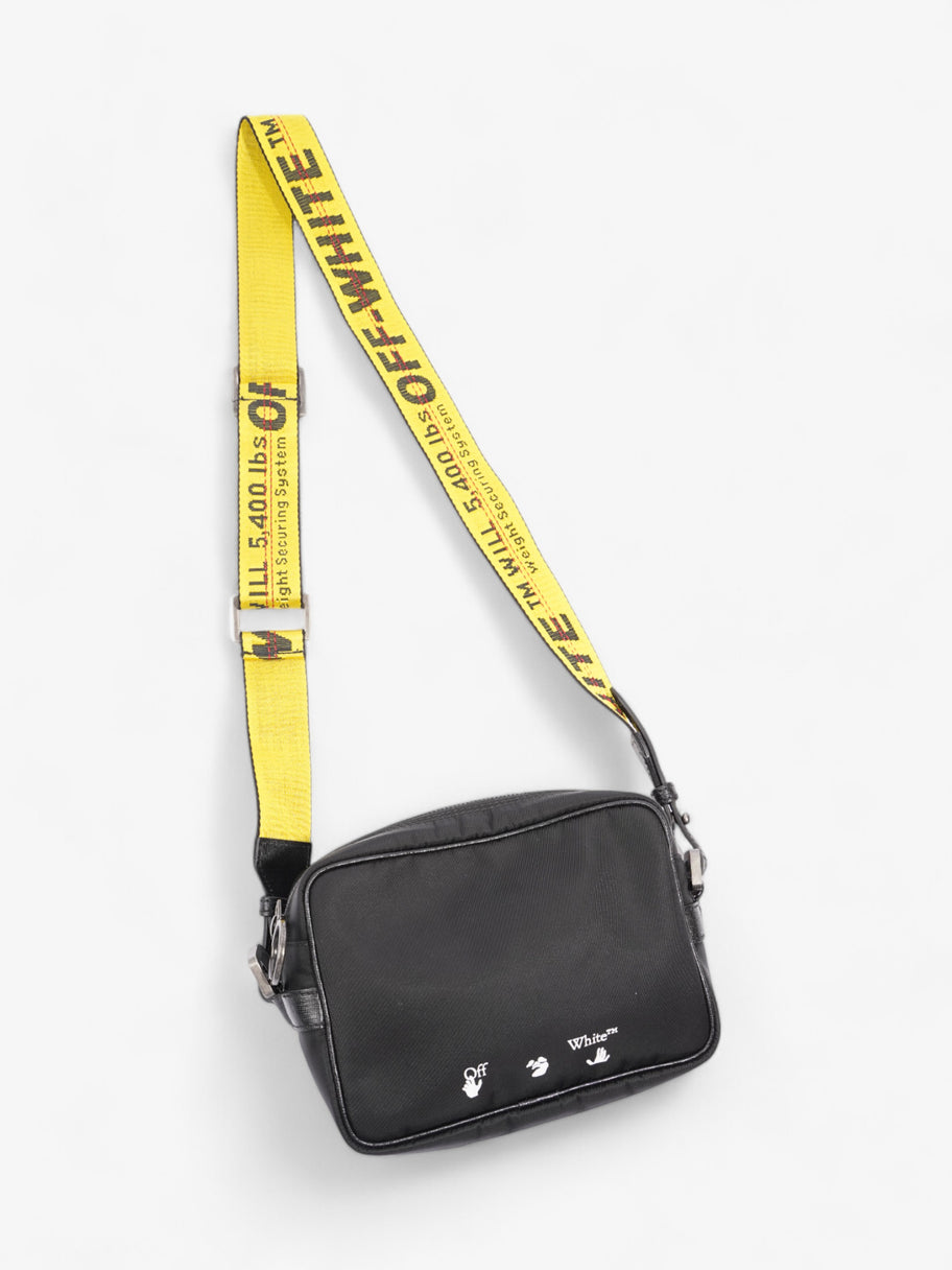 Off White Logo Crossbody Black / White / Yellow Nylon Image 7