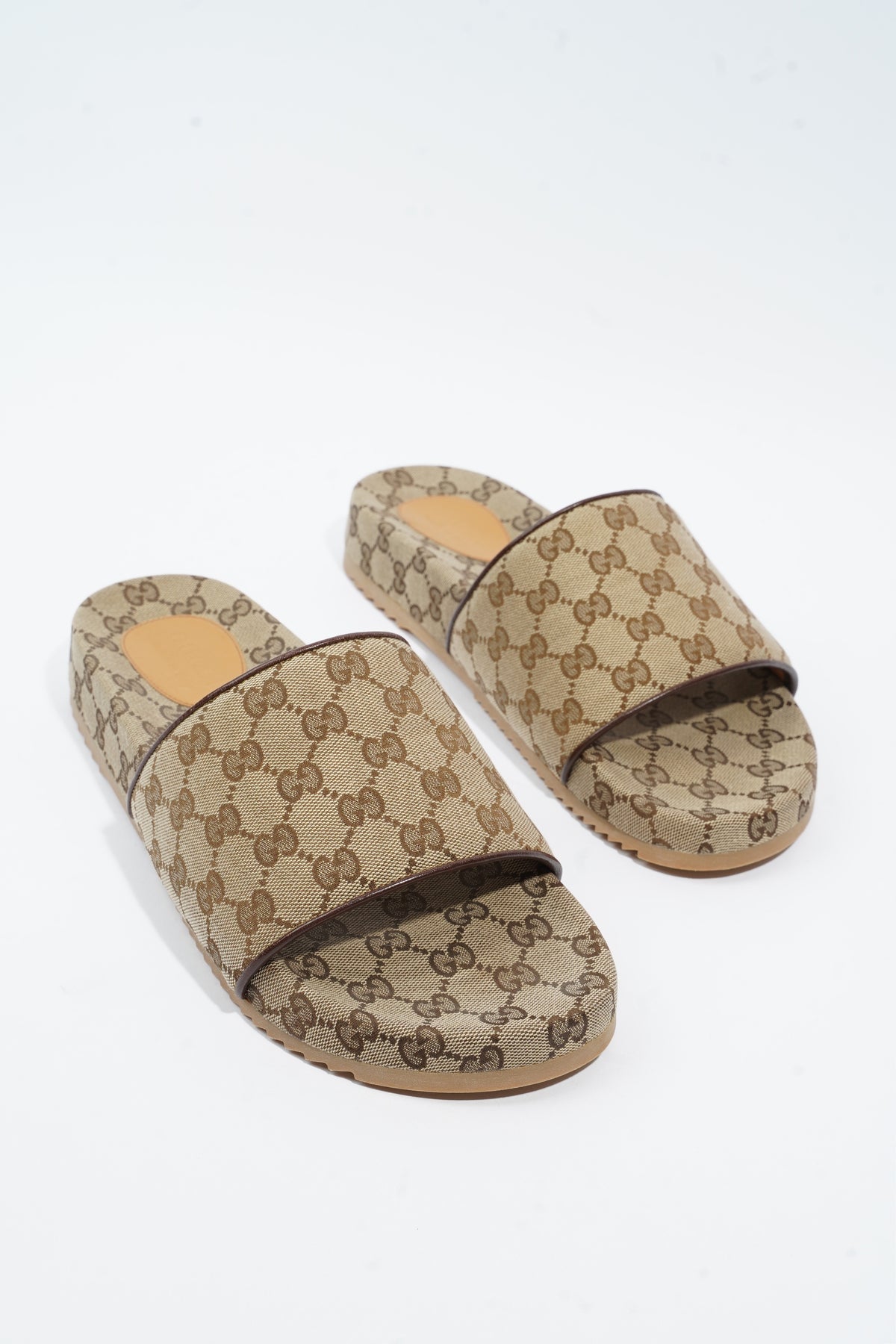 Gucci sale canvas slides