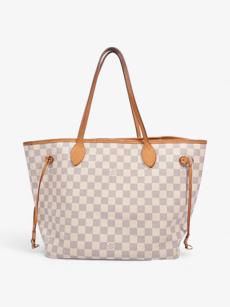  Louis Vuitton Neverfull Damier Azur Coated Canvas MM