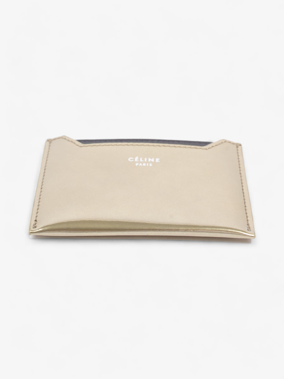 Celine Card Holder Metallic Gold Leather Image 3