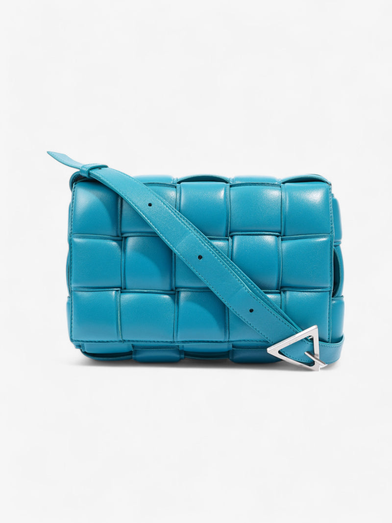  Bottega Veneta Cassette Turquoise  Intrecciato Leather