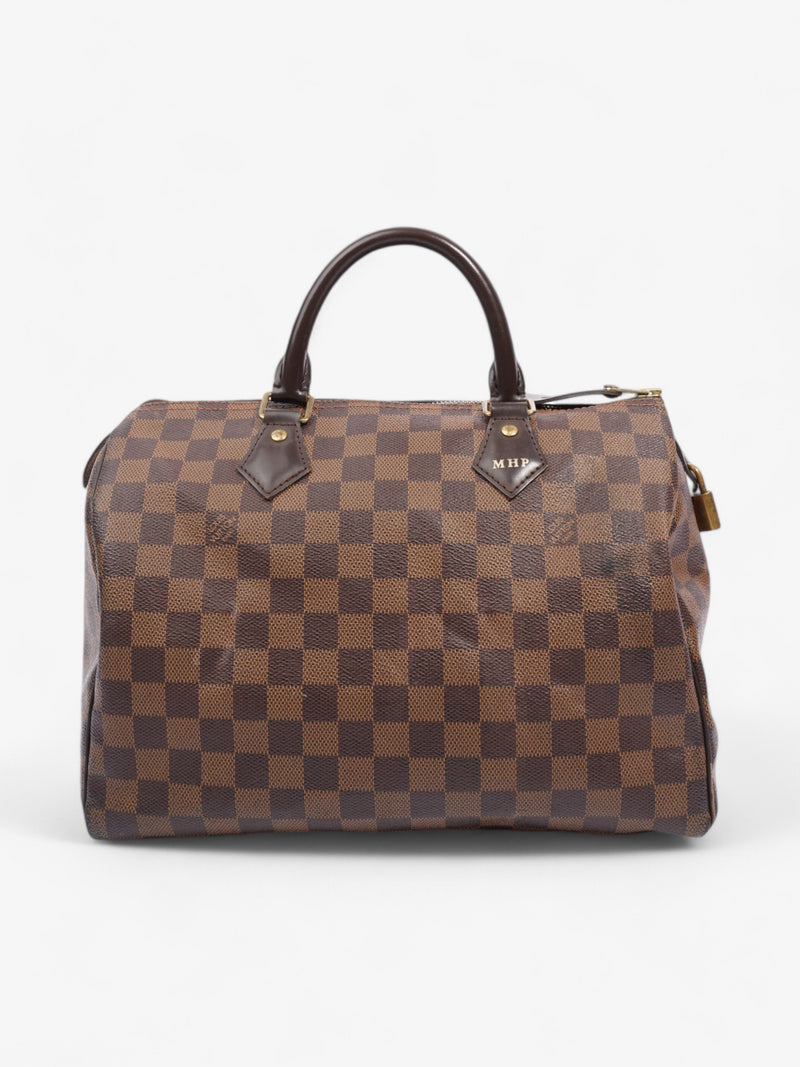  Louis Vuitton Speedy Damier Ebene Coated Canvas 30