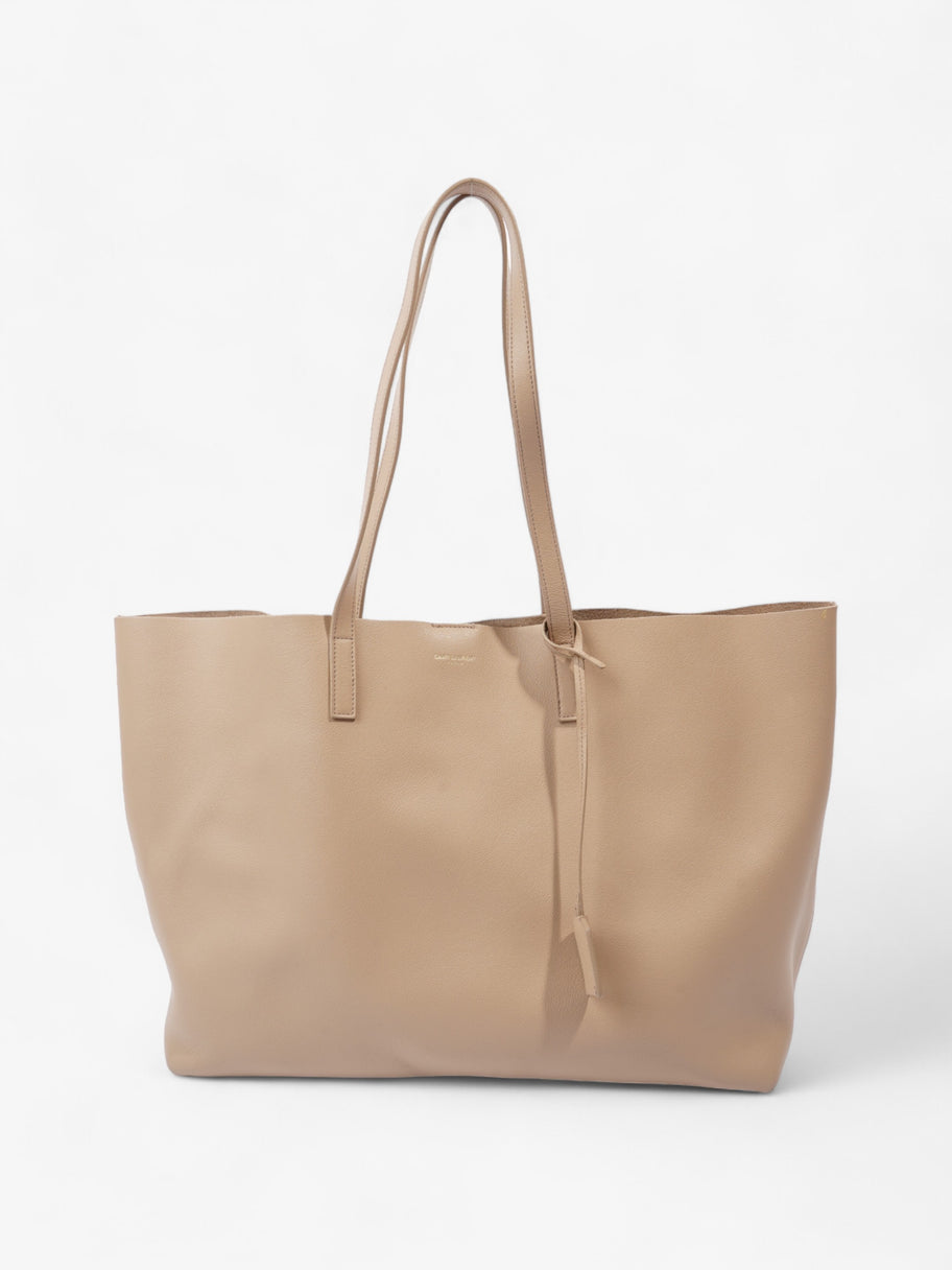 Saint Laurent Shopping Tote Beige Calfskin Leather Image 1