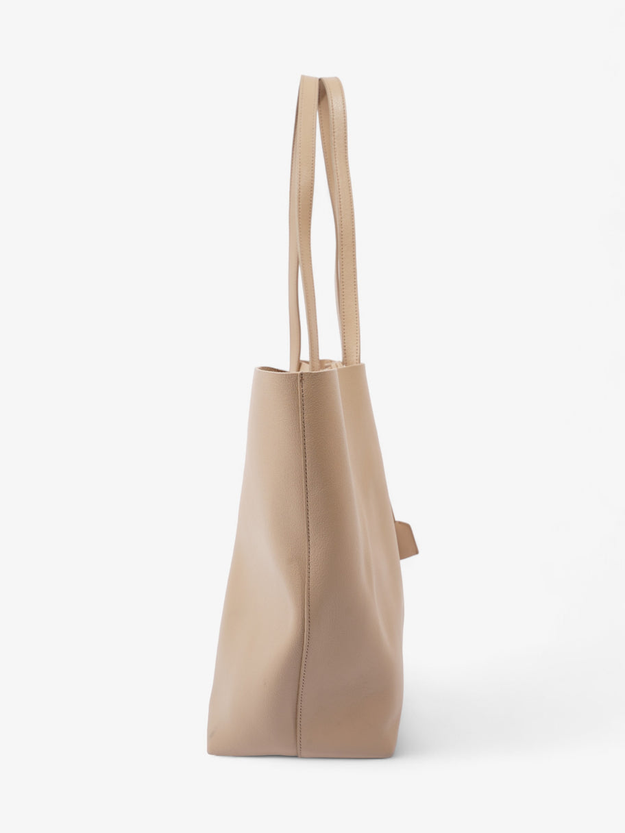 Saint Laurent Shopping Tote Beige Calfskin Leather Image 4