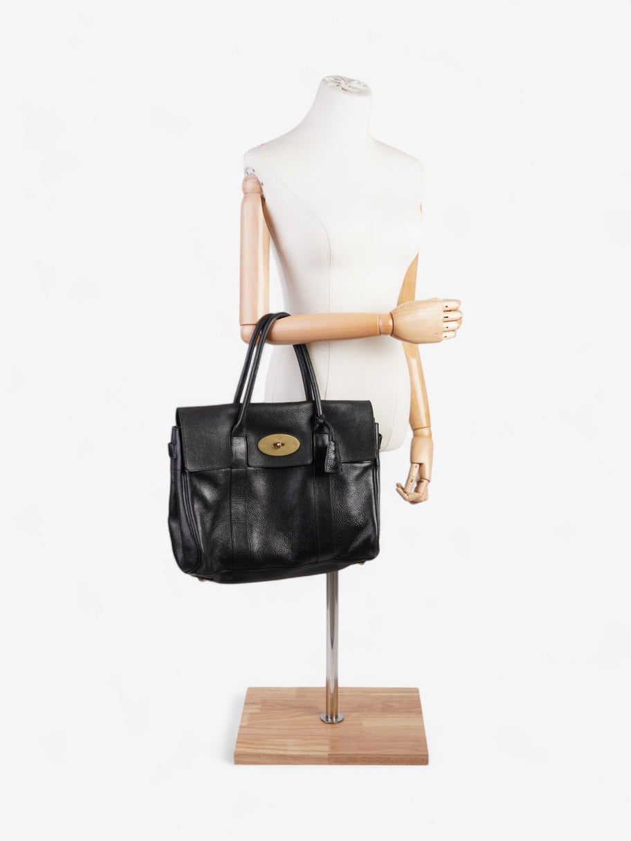 Mulberry Bayswater Black Grained Leather Image 2