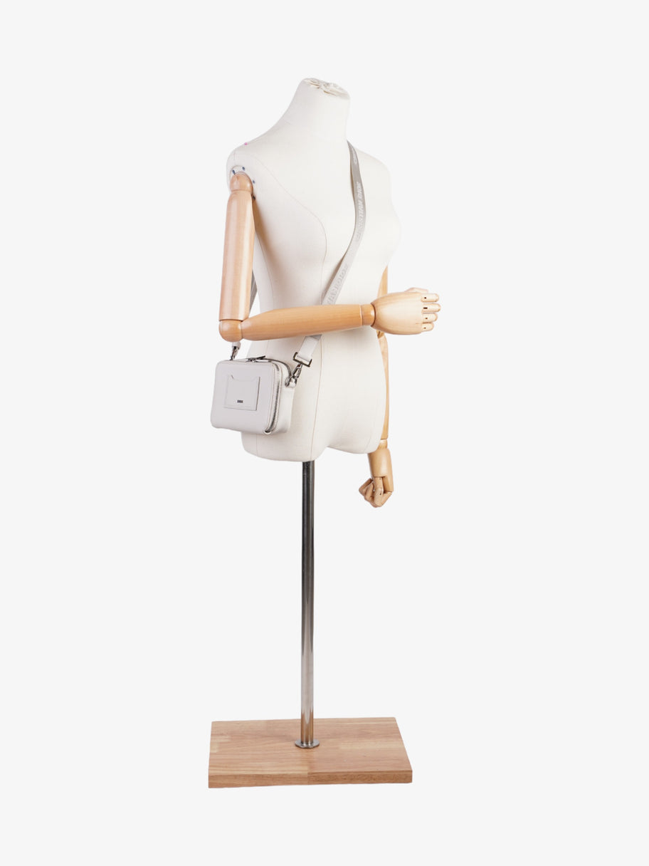 Christian Dior Double Zipped Messenger  Cream Leather Image 2