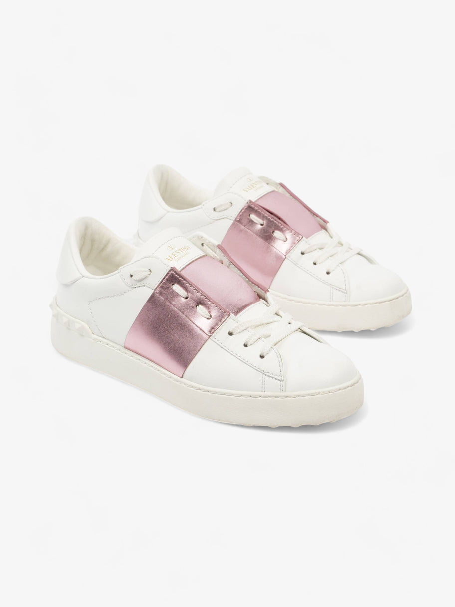 Open Stripe White / Metallic Pink Leather EU 39 UK 6 Image 2