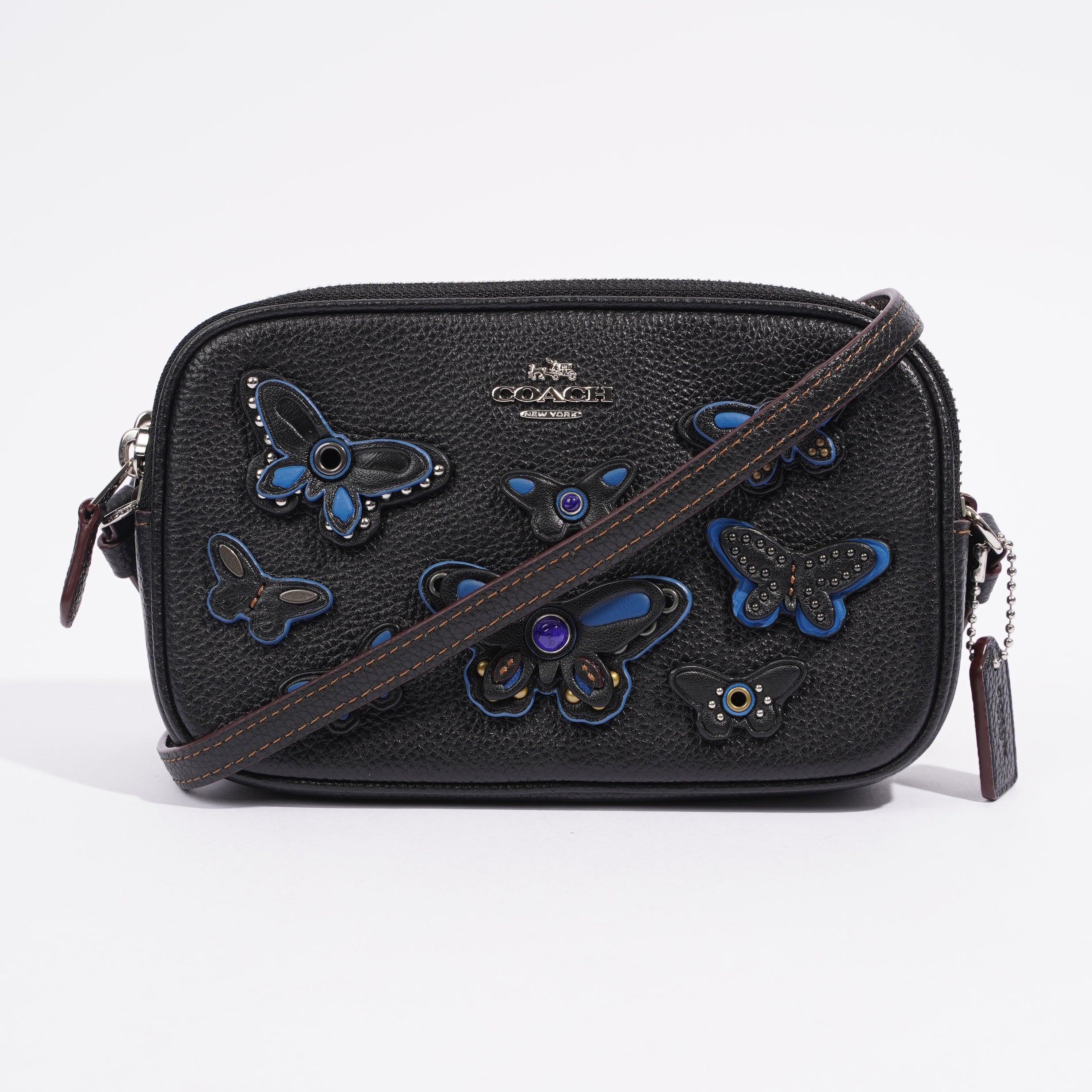 Coach | Bags | Nwt Rare Coach Butterfly Purse Blue Small Crossbody  Collectors Item | Poshmark