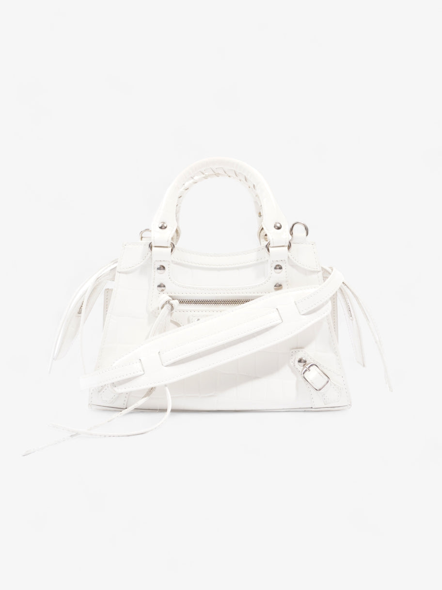 Neo Classic Mini White Embossed Leather Image 1